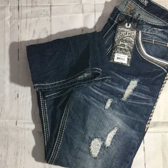 🆕Affliction Jeans -Blake Fleur Frisco Men’s Jeans - Picture 4 of 10